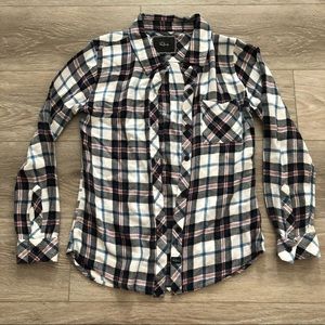 Rails Black, Blue, Pink, and White Plaid Button Up Shirt